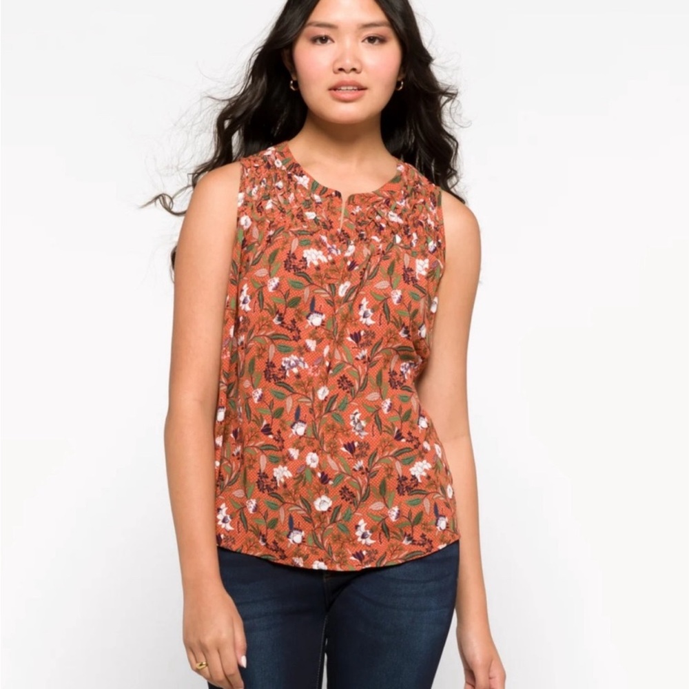 Daniel Rainn Sleeveless Smocked Top Size XXL